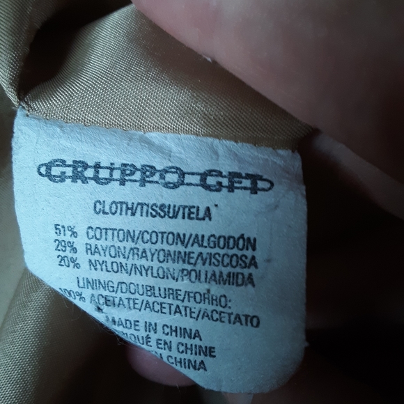 Emanuel Emanuel Ungaro Beige Single Button Blazer Sz. 8 - Picture 7 of 7